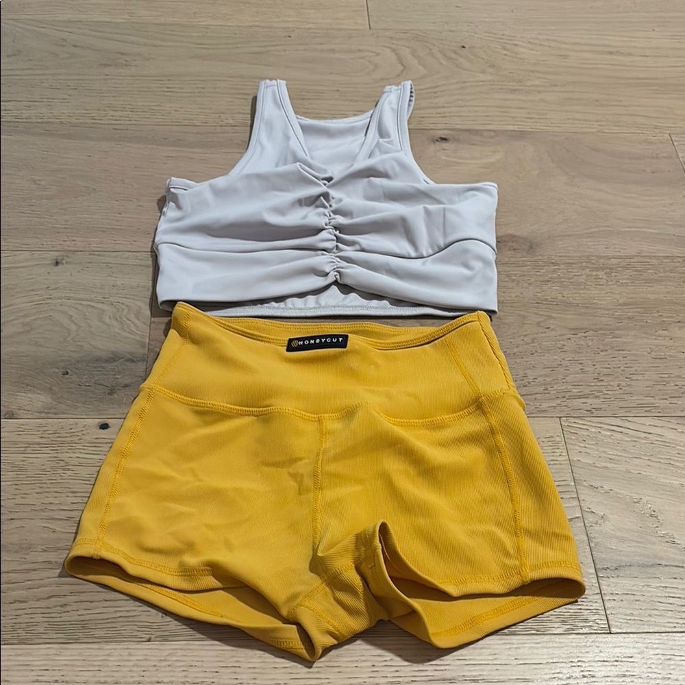 Yellow Athletic Shorts for Active Performance